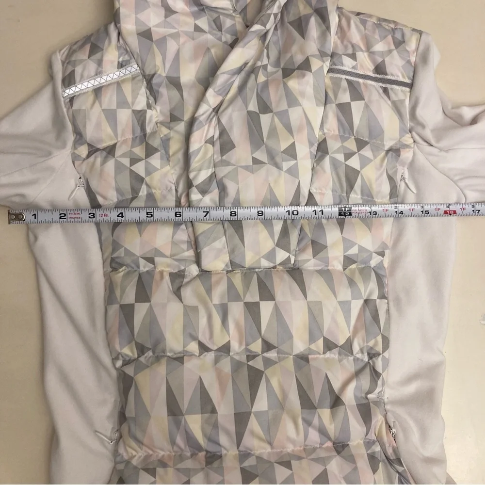 lululemon athletica White and Gray Puffer Jacket
